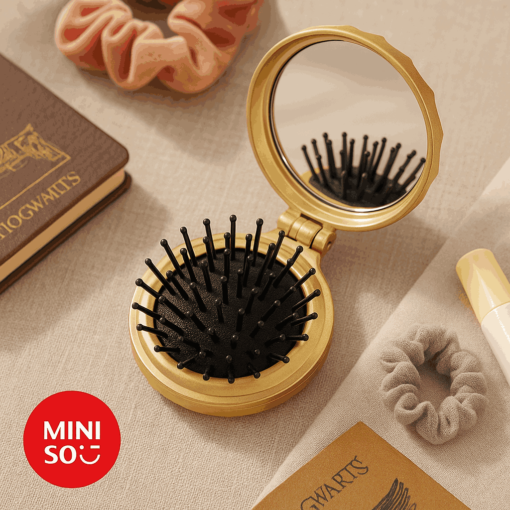 Harry Potter Foldable Brush With Mirror