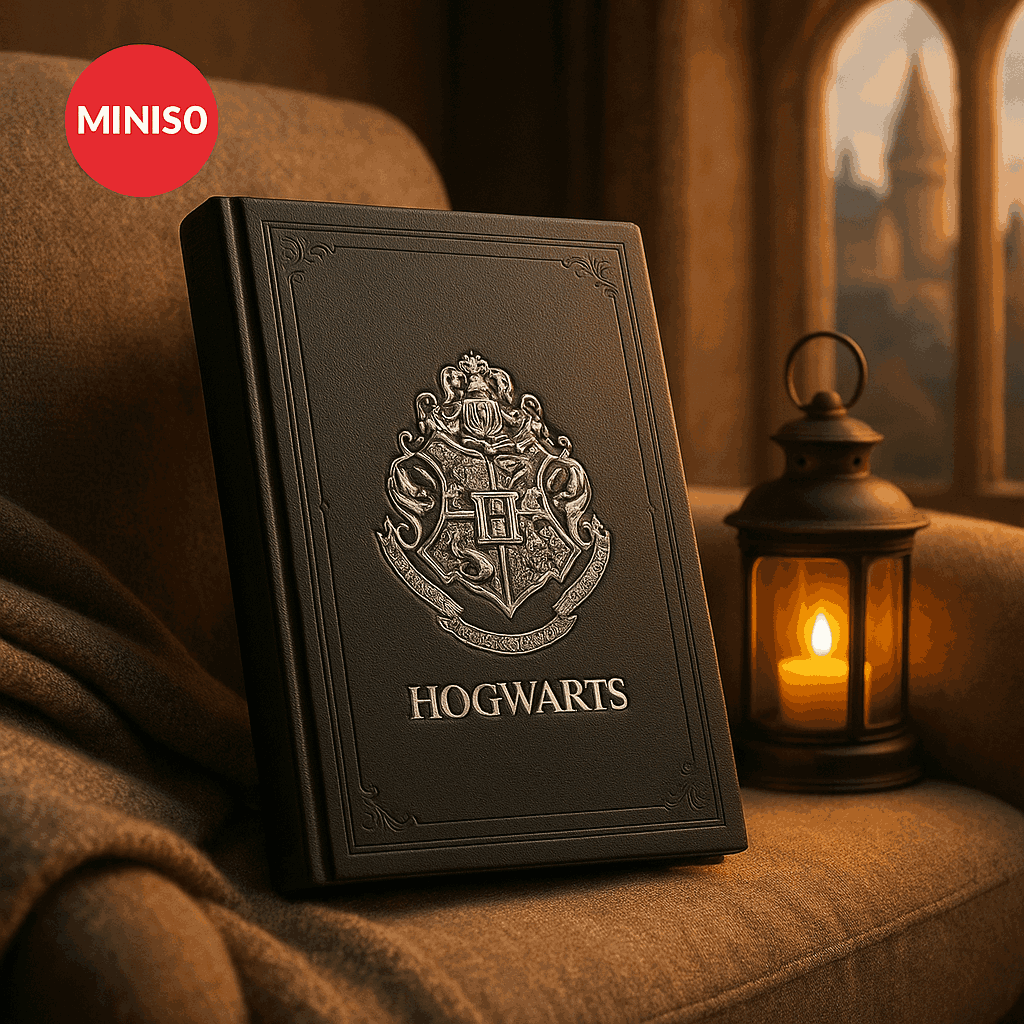 Harry Potter A5 PU Embossment Hardcover Book (96 Sheets)(Hogwarts)