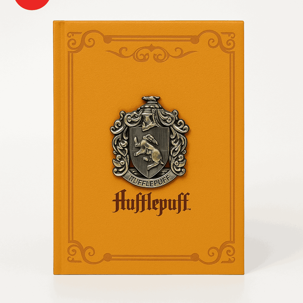 Harry Potter A5 PU Embossment Hardcover Book (96 Sheets)(hufflepuff)