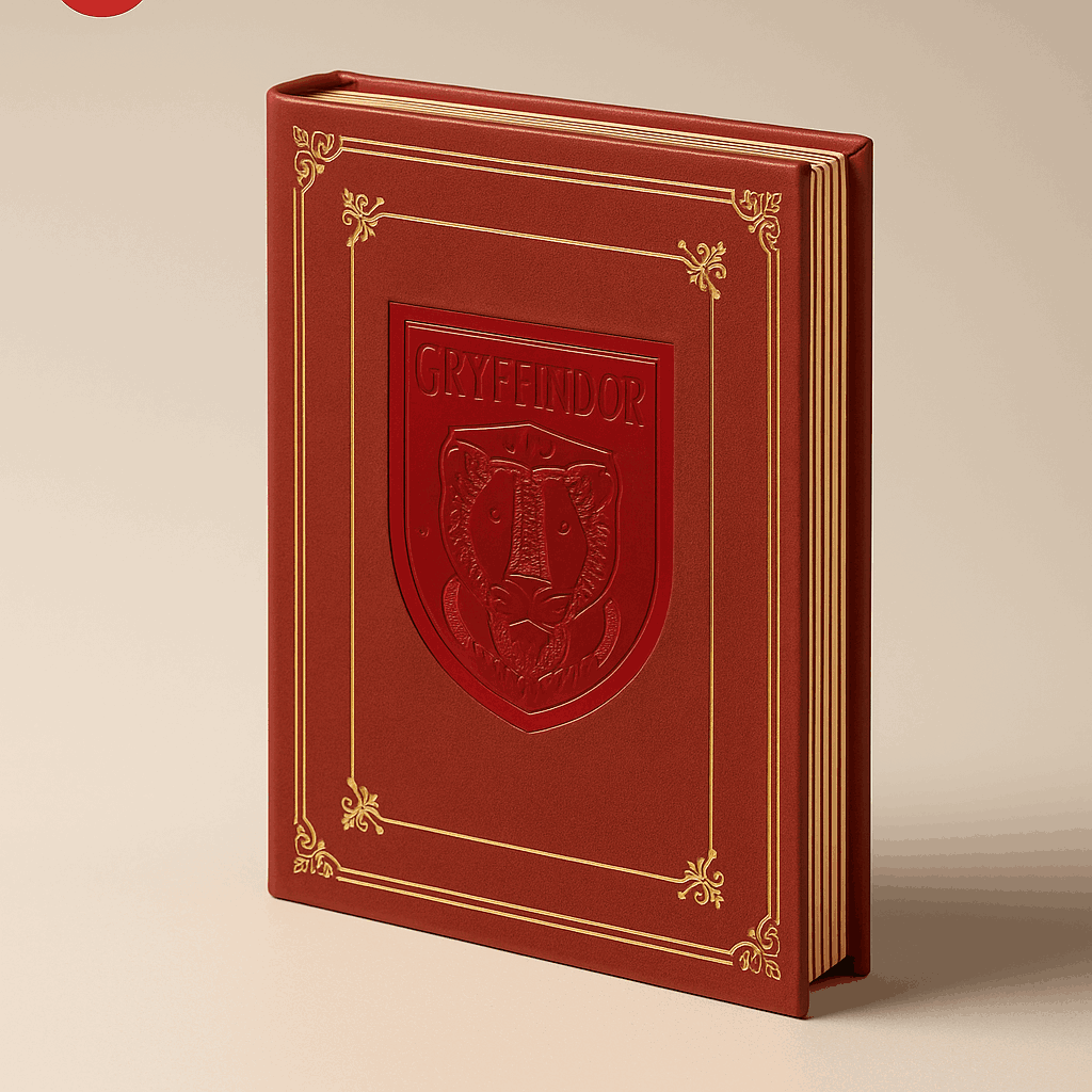 Harry Potter Collection Hogwarts PU Hardcover Book With Striped Edges (208 Sheets)