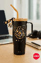 Harry Potter Plastic Tumbler With Straw(1250ML)(Black)