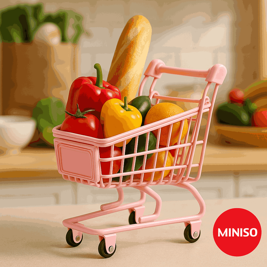 Storage Shopping Cart Chariot Provisions (Pink)