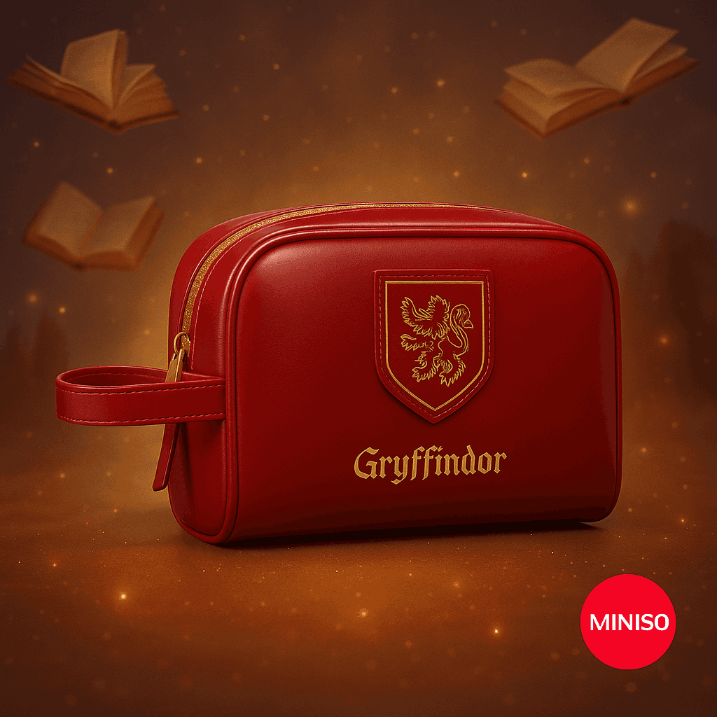 Harry Potter Rectangle Makeup Bag (Red)