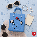 Snoopy Collection Holes Small Handheld Bag (Blue) Miniso