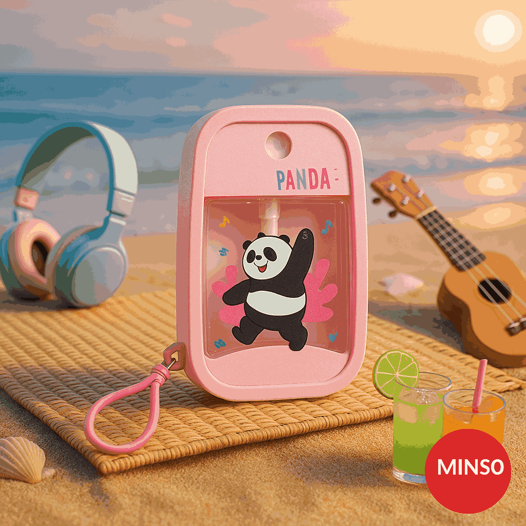 We Bare Bears Seaside Music Festival Spray Bottle (Panda)