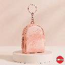 Mini Backpack Style Coin Purse(Marble Pattern)Pink