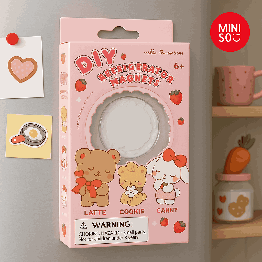Mikko Strawberry Collection Diy Refrigerator Magnet (4 Assorted Models)