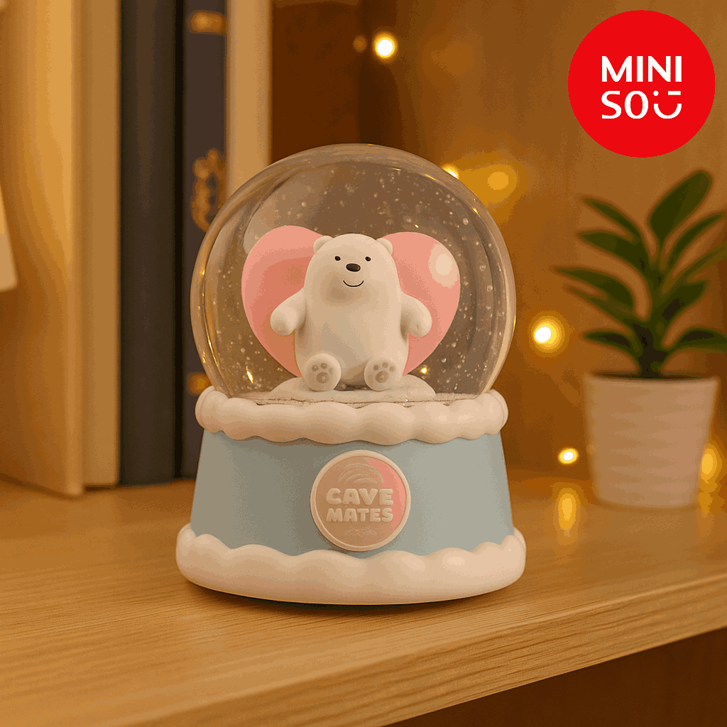 We Bare Bears Series 4.0 Cloud Crystal Ball Figure Model (Grizz)