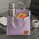 Solid Color Lanch Lunch Bag (Pale Purple) Miniso