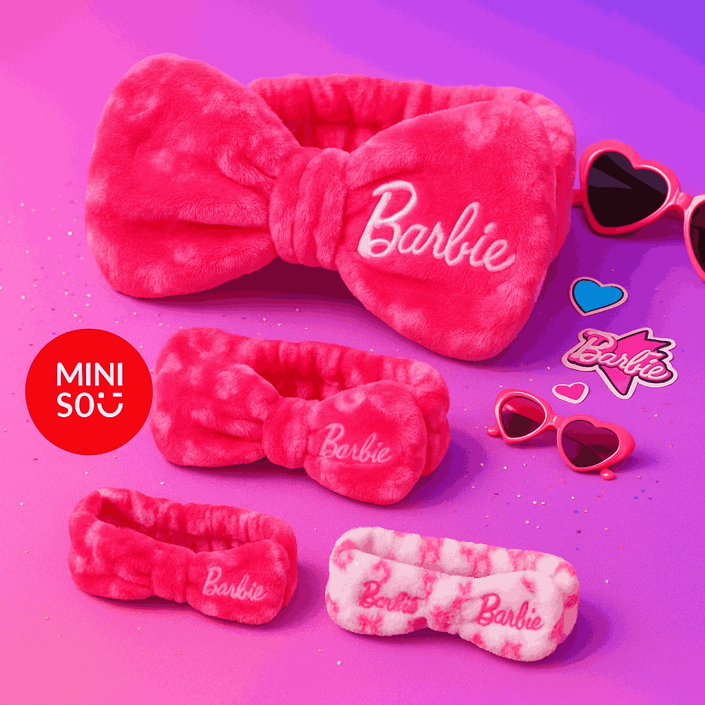 Barbie Collection Letter Printed Headband Miniso