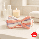 Flannel Bowknot Headband (Striped)