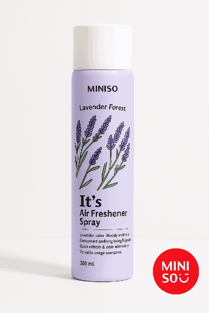 Miniso Pure Delight Air Freshener Spray 300ML (Lavender Forest)