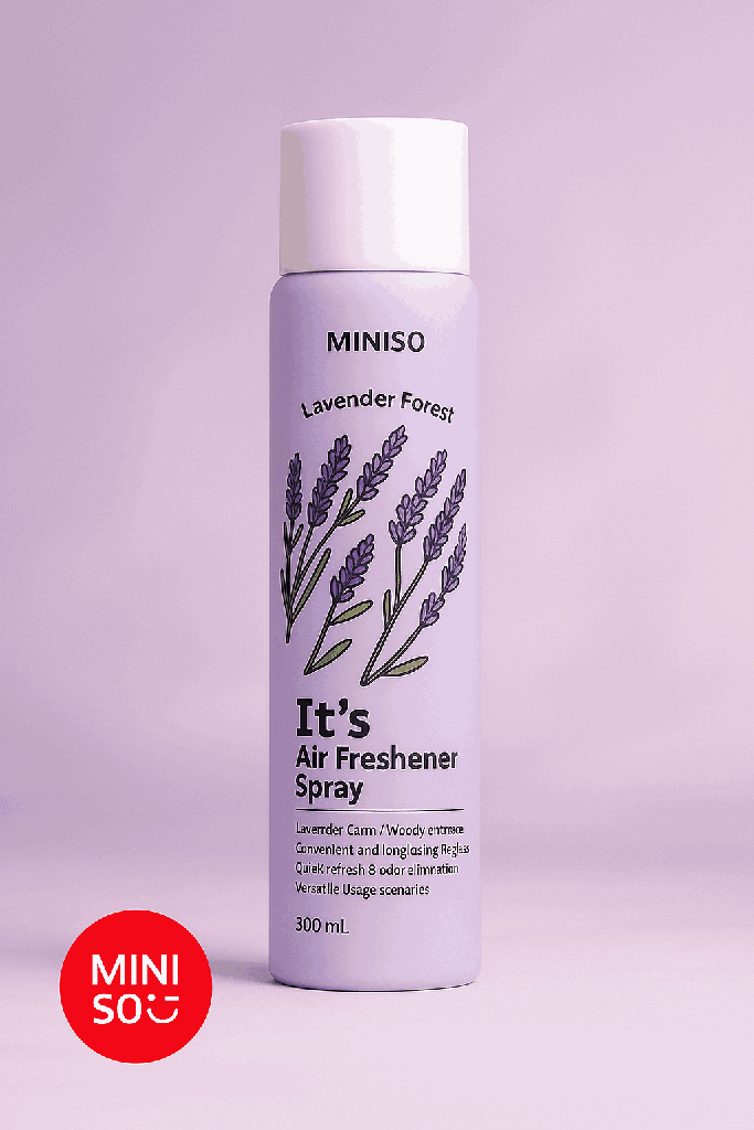Miniso Pure Delight Air Freshener Spray 300ML (Lavender Forest)