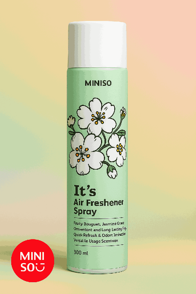 Miniso Pure Delight Air Freshener Spray 300ML (Fruit Jasmine)