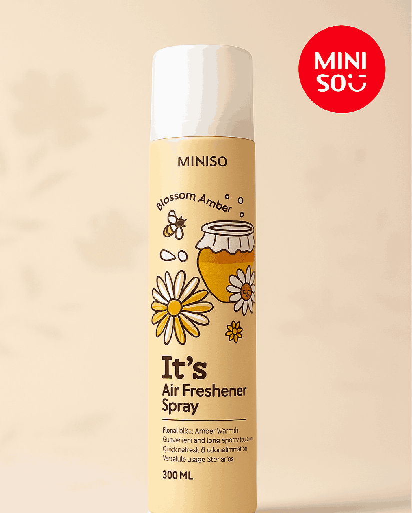 Miniso Pure Delight Air Freshener Spray 300ML (Blossom Amber)