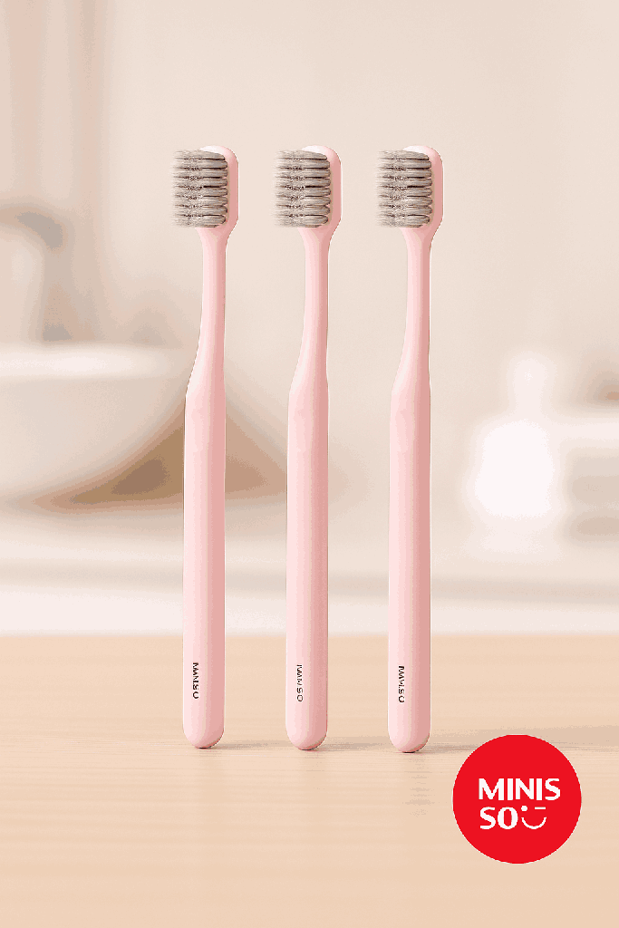 Toothbrushes with Soft Bristles & Broad Head (3 pieces)