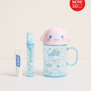 Sanrio Characters Colorful Summer Collection Toothbrush & Bathroom Cup (Cinnamoroll) Miniso