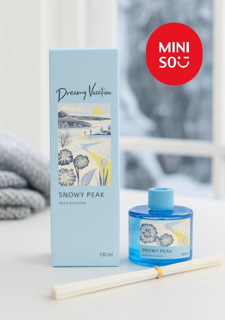 Miniso Decoration Reed Diffuser 130ML(Snowy Peak)