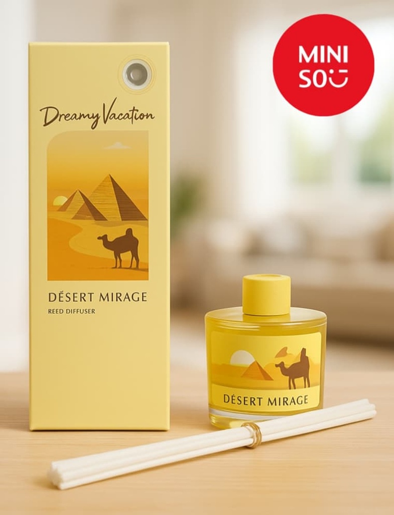Miniso Dreamy Vacation Reed Diffuser 130ML(Desert Mirage)