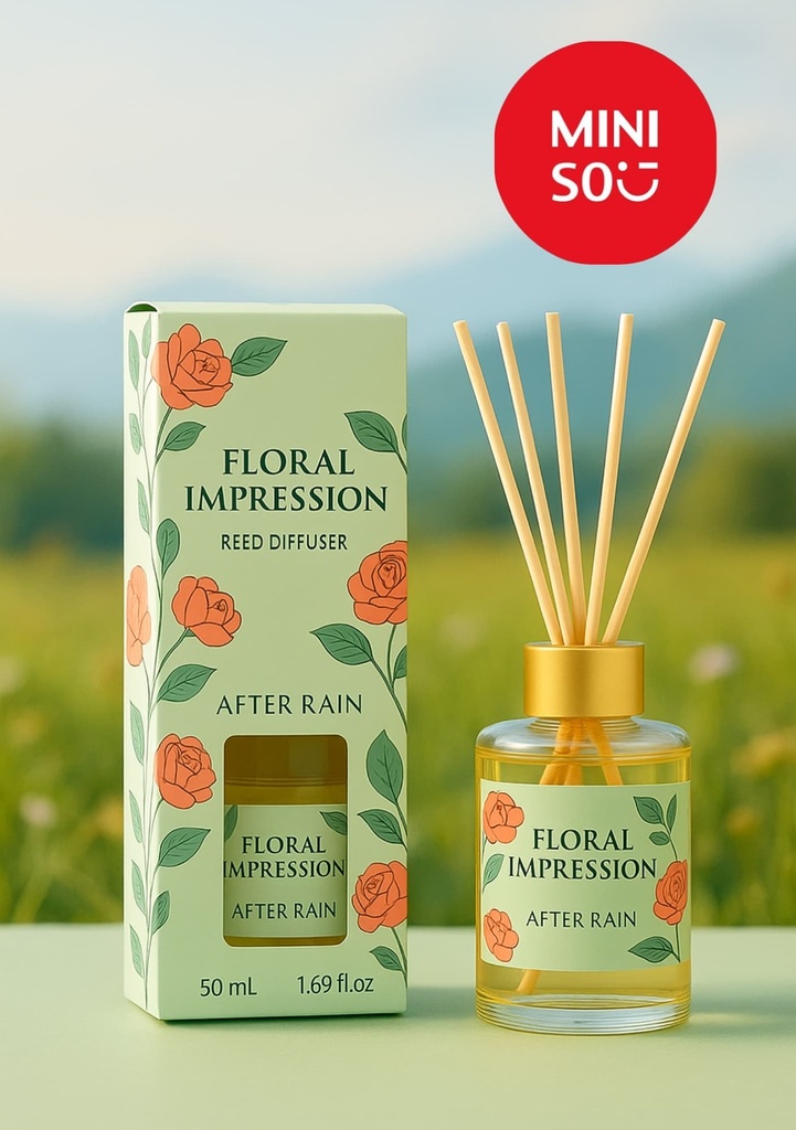 Miniso Floral Impression Reed Diffuser 50ML(After Rain)