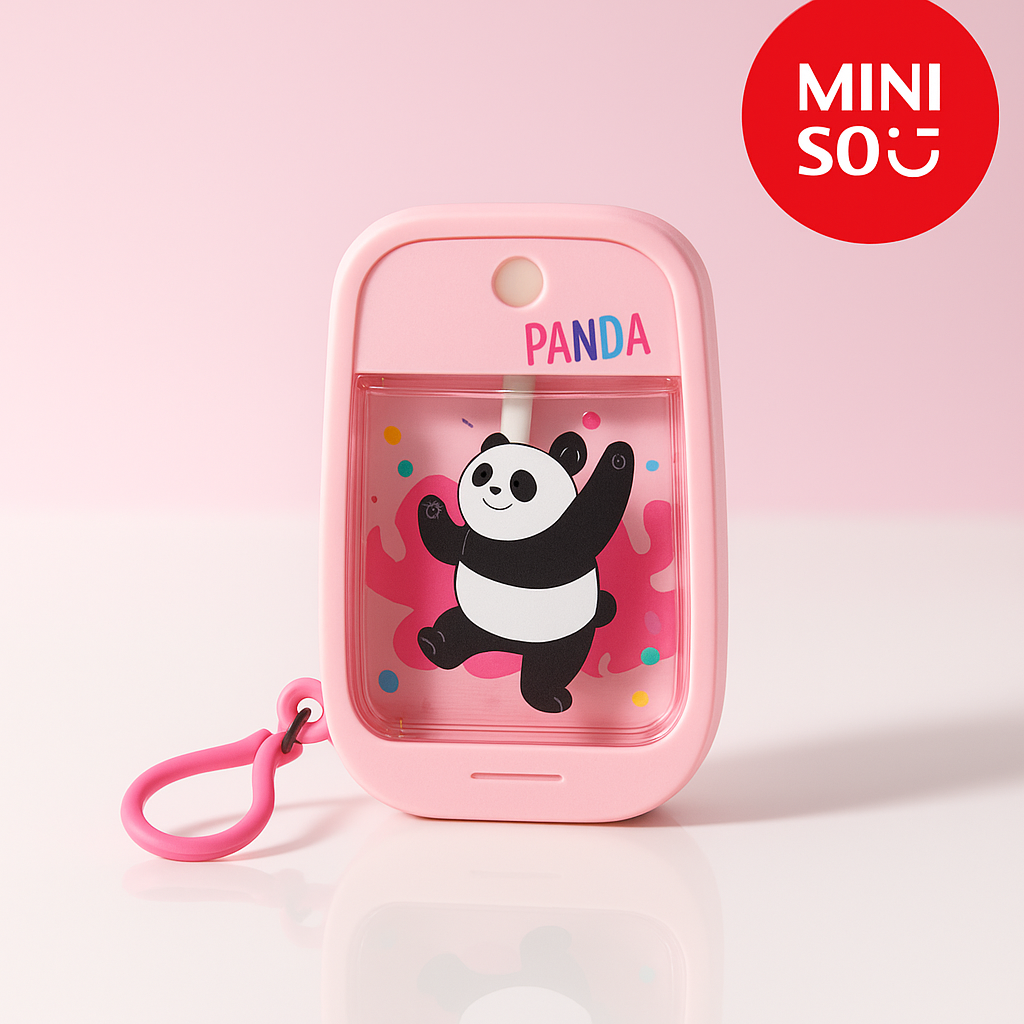 We Bare Bears Seaside Music Festival Spray Bottle (Panda)