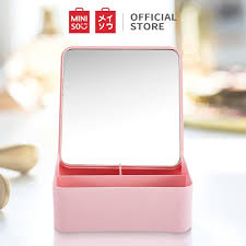 Mirror With Container Miniso