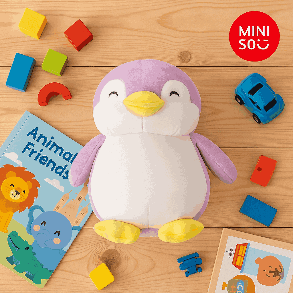 MINISO Plushies Soft Toy Penguin Plush Toy, Soft Toys for Girls & Boy 28cm
