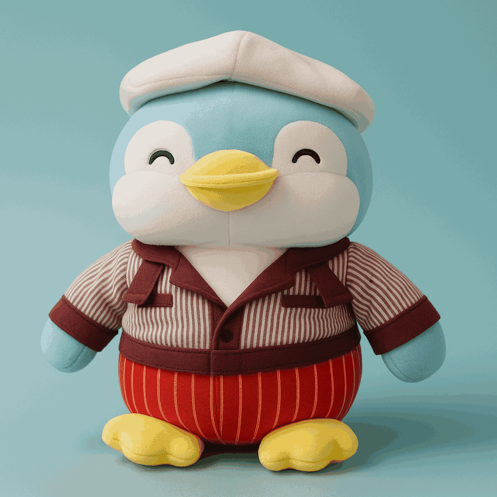 Miniso City Pen Explores the World Series Penguin Plush Toy 31CM (Guatemala)