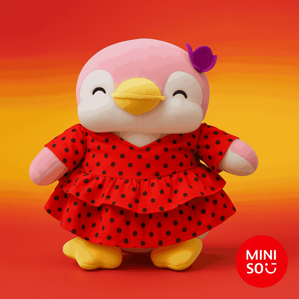 Miniso City Pen Explores the World Series Penguin Plush Toy 25CM (Spanish)