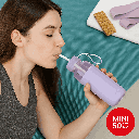 Glass Bottle with Silicone Cover 300mL(Purple)