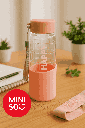 HAPPY High Borosilicate Glass Bottle with Silicone Cover 370mL(Pink)