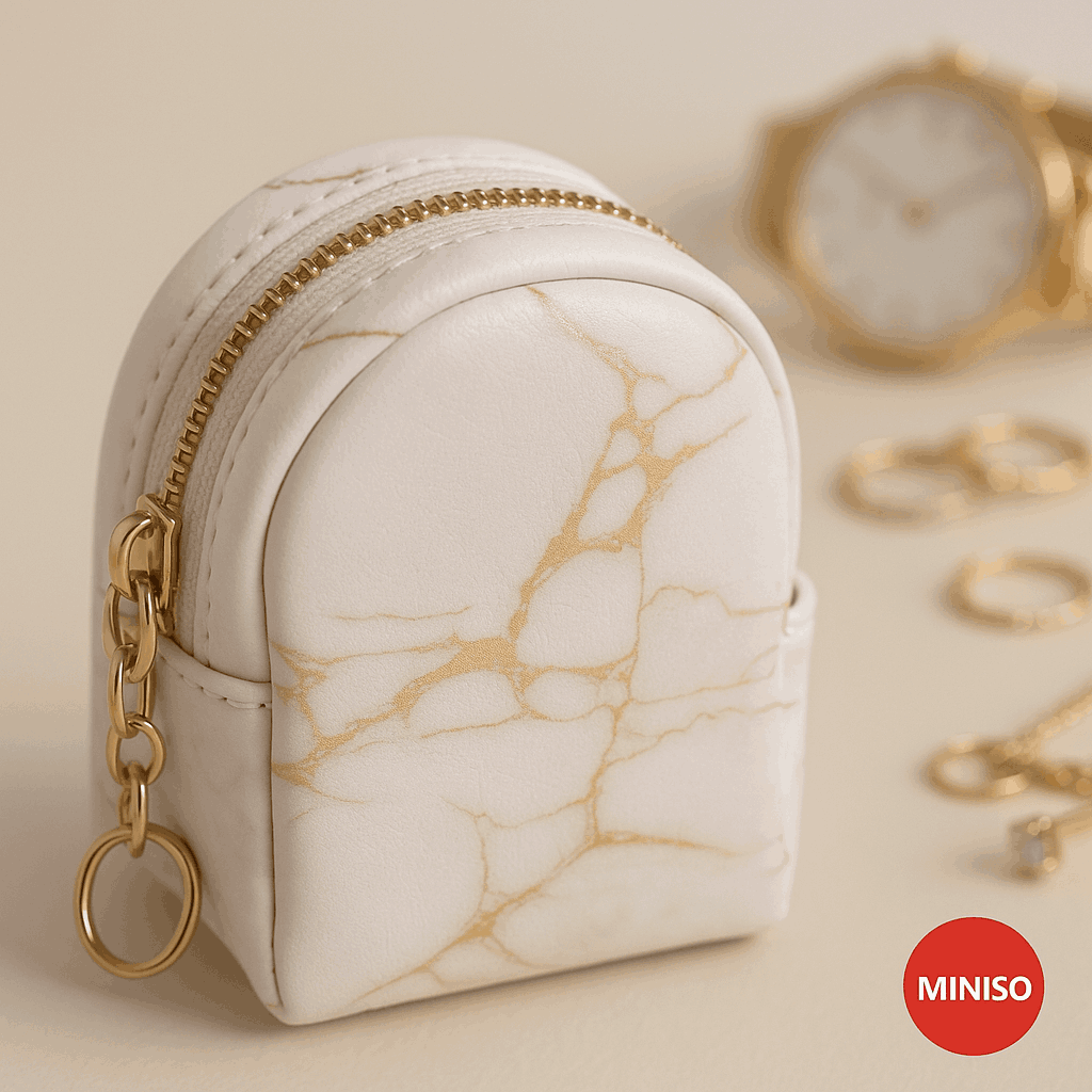Mini Backpack Style Coin Purse(Marble Pattern)