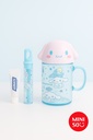 Sanrio Characters Colorful Summer Collection Toothbrush & Bathroom Cup (Clnnamoroll) Minso