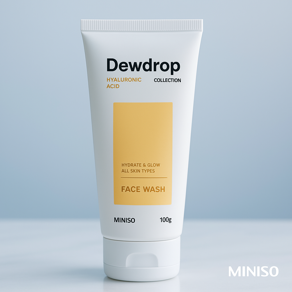 Miniso Dewdrop collection hyaluronic acid Face Wash 100G