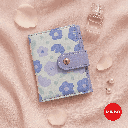 Flower Series Tri-Foil Women's Wallet (Light Purple) Miniso