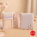 Flower Series Tri-Foil Women's Wallet (Pink Light) Miniso