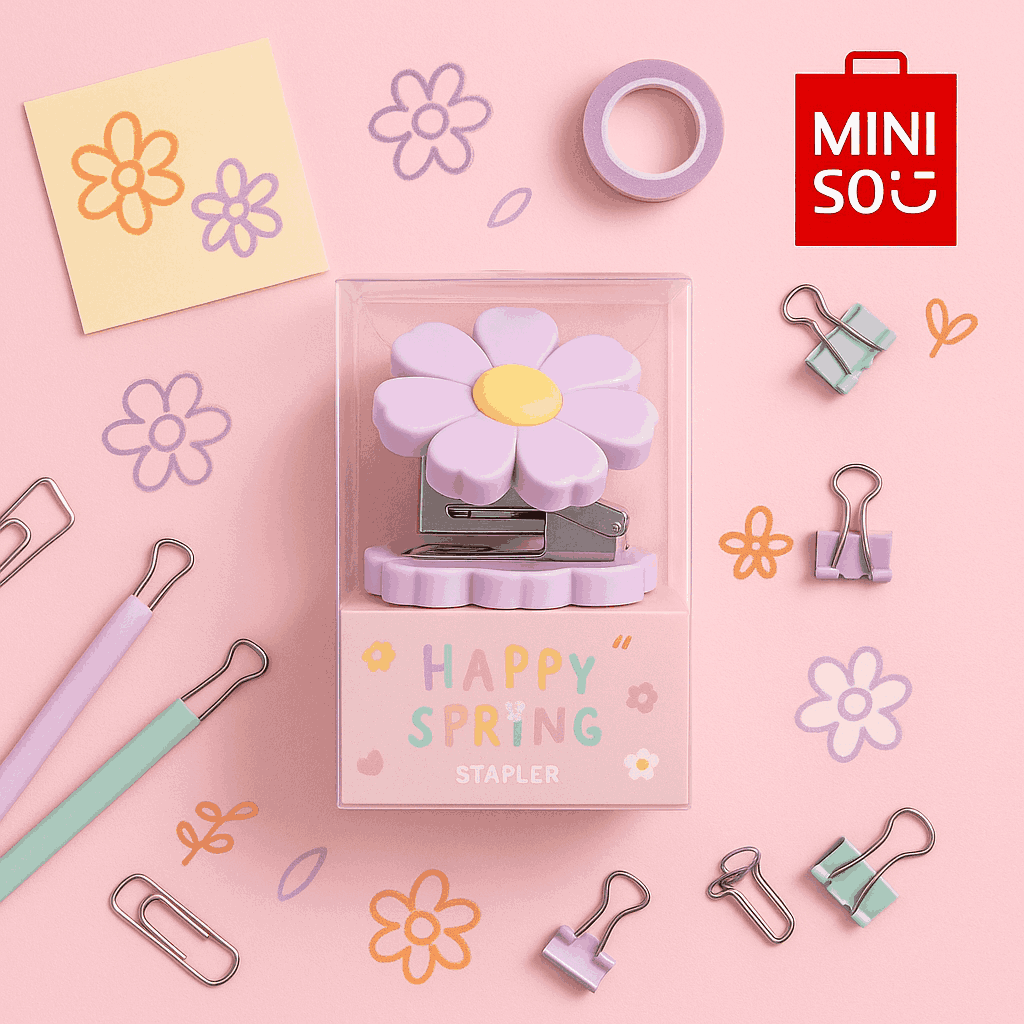 Spring Series Mini Stapler Set (Flower) PDQ