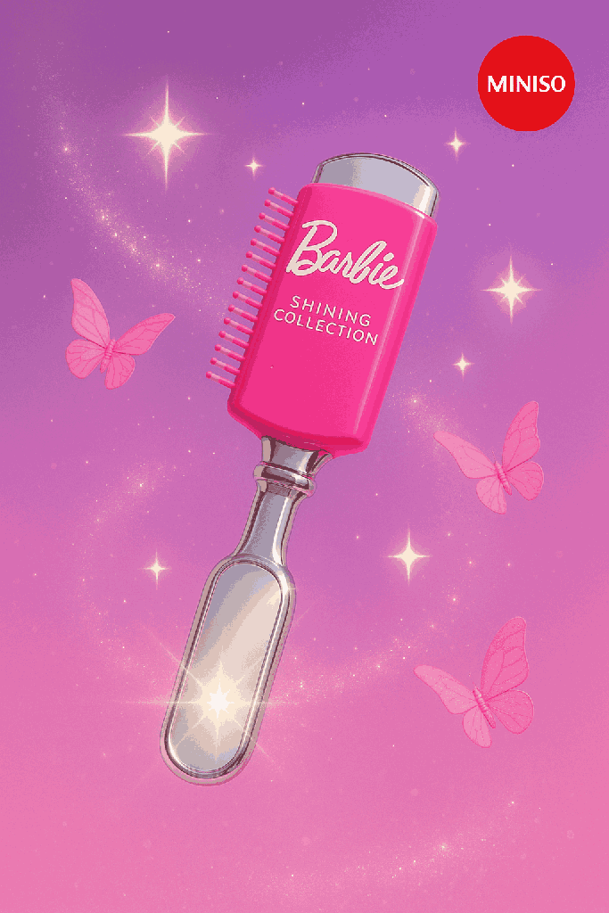 Barbie Shining collection Hair Brush With Mirror