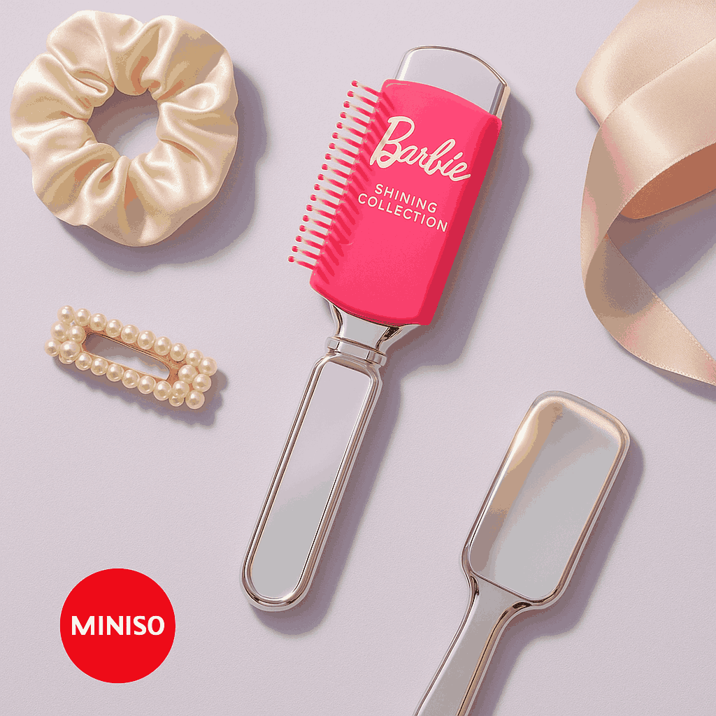 Barbie Shining collection Hair Brush With Mirror