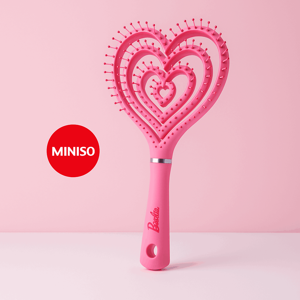 Barbie Collection Heart Vent Brush Miniso