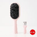 Mini Detangling Brush With Cleaning Tool