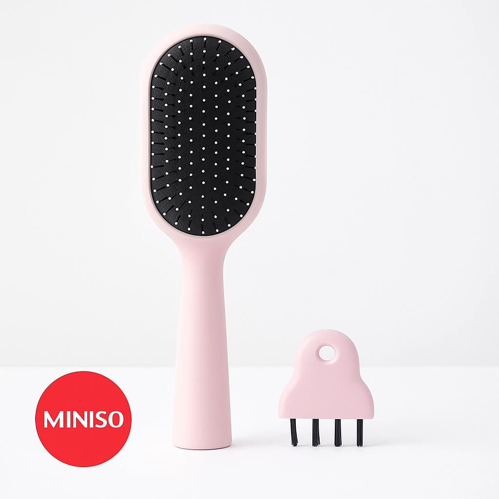 Mini Detangling Brush With Cleaning Tool