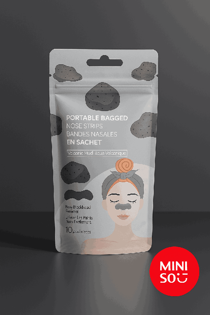 Portable Bagged Nose Strips(Volcanic Mud)