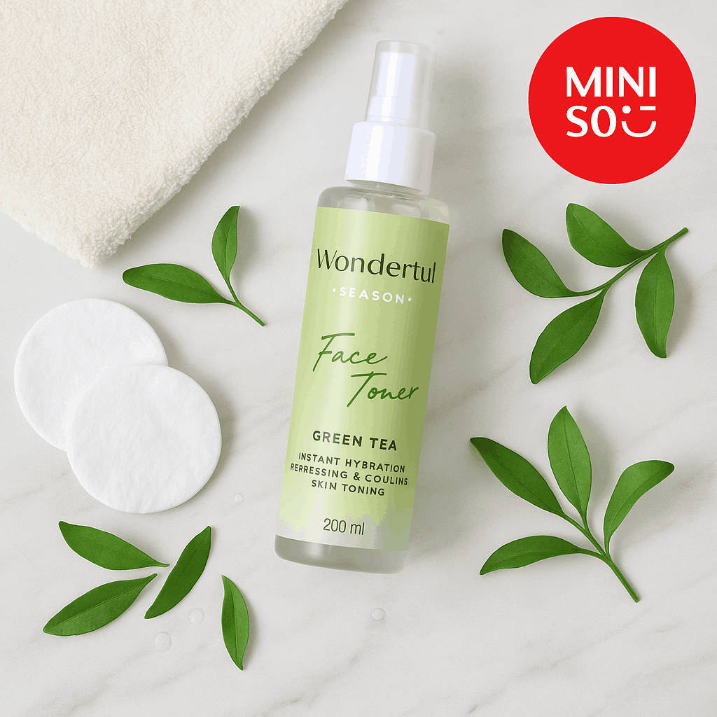 Miniso Wonderful Season Face Toner 200g(Green Tea)