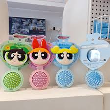 The Powerpuff Girls Collection Folding Mirror Brush(Buttercup)