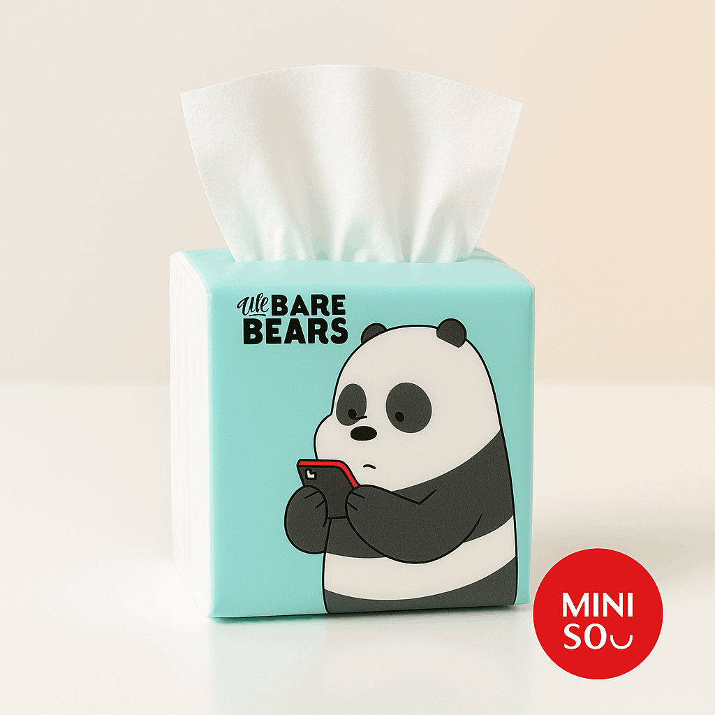 We Bare Bears Simple Tissus (18Pack)