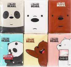 We Bare Bears Simple Tissus (18Pack)