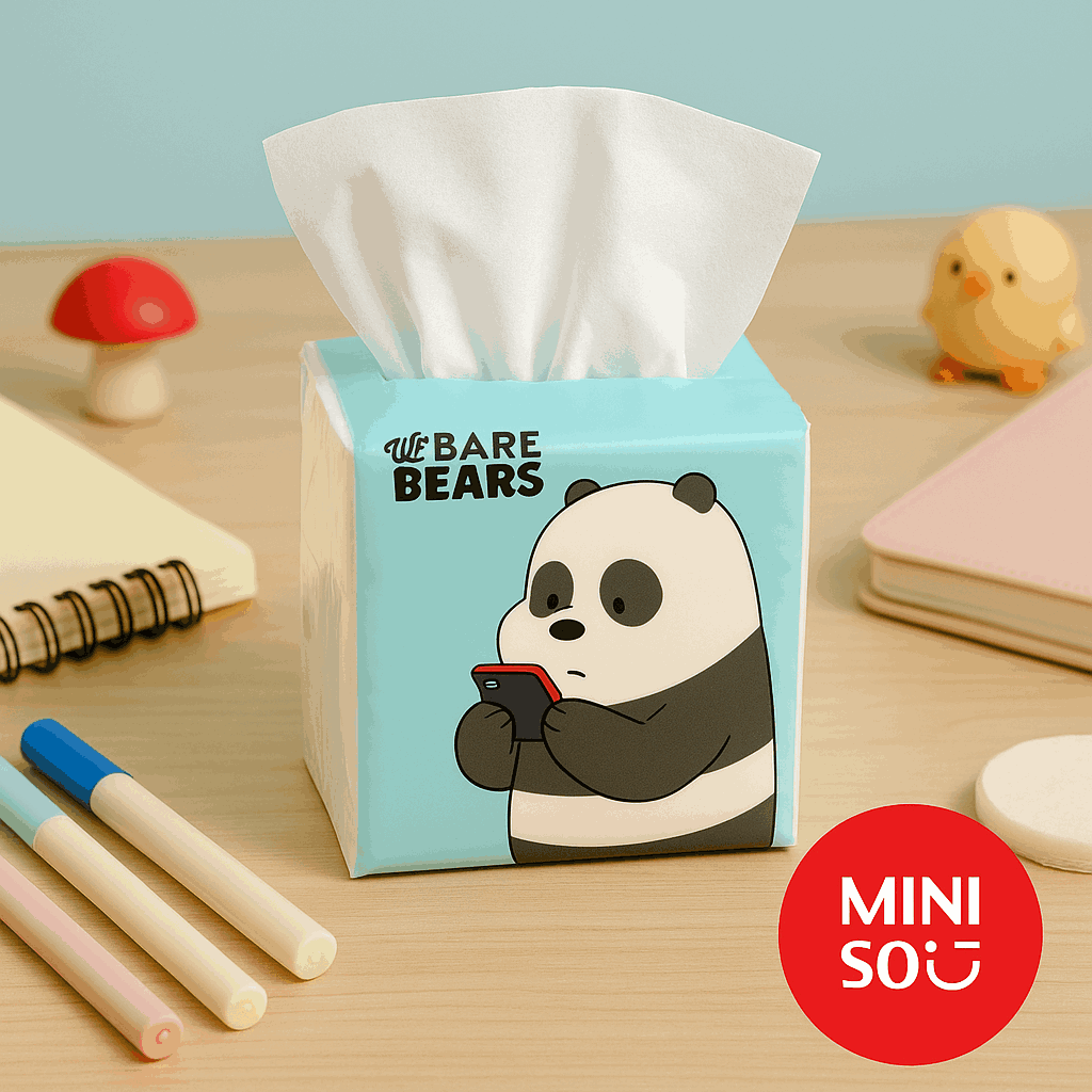 We Bare Bears Simple Tissus (18Pack)