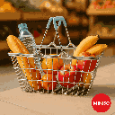 Storage Shopping Basket Panier Provisions Miniso