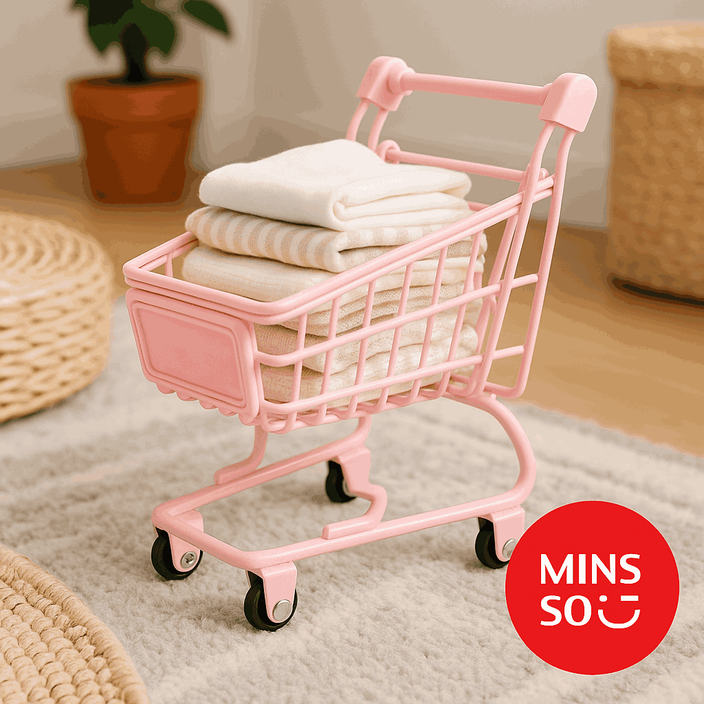 Storage Shopping Cart Chariot Provisions (Pink)